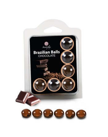 6 Brazilian Balls Chocolat 3386-1