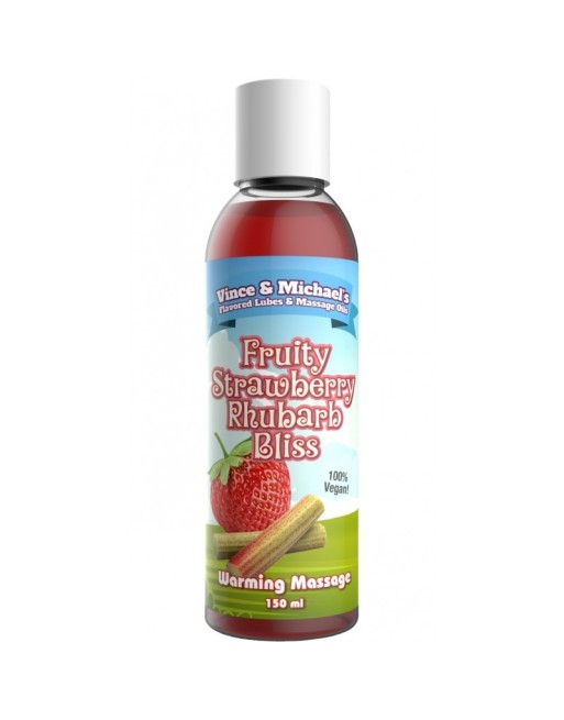 Huile Chauffante V et M Fraise Rhubarbe - 150 ml