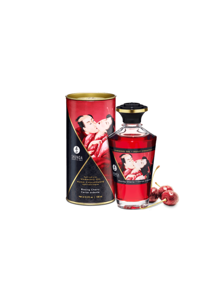 Huile chauffante aphrodisiaque - Cerise ardente 100ml