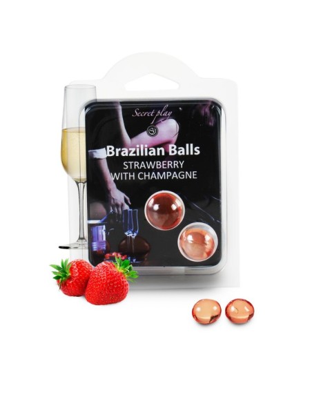 Duo Brazilian Balls Fraise champagne 3385-2