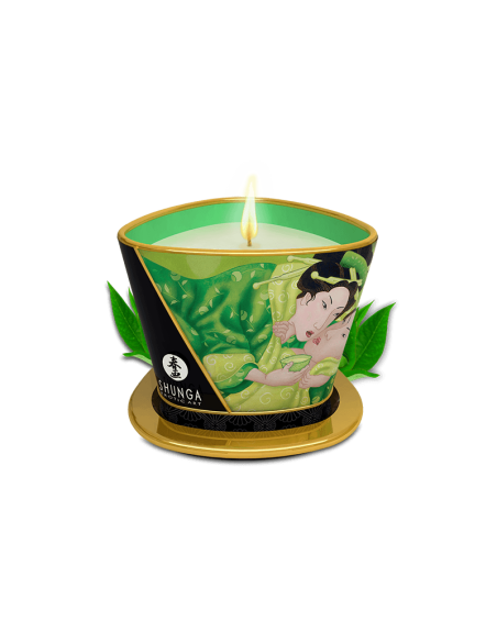 Bougie de massage lueur et caresses - Zenitude Thé vert exotique