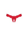 Amor Cherris string ouvert - Rouge