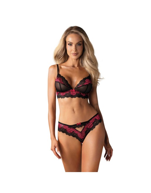 Tulia Ensemble 2 pcs - Noir et Fuchsia