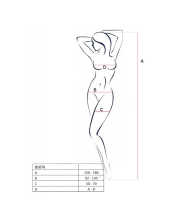 BS076W Bodystocking - Blanc