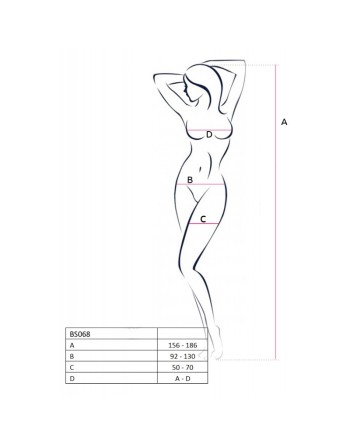 BS068W Bodystocking - Blanc