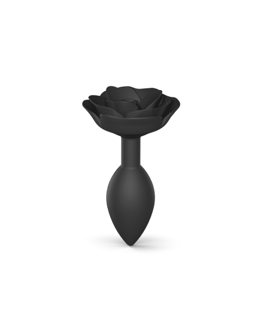 Plug Open Roses L - Black Onyx