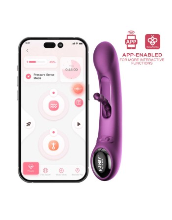 Tempo vibromasseur G-spot avec capteurs de pression et application