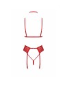 Bondage 243 ensemble lingerie 5 pièces - rouge