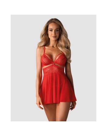 838-BAB-3 Babydoll - Rouge