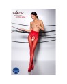 TI006R Collants ouverts 30 DEN - Rouge 