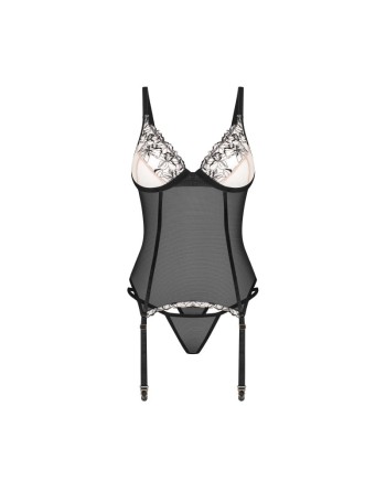 Vila blanes corset et string - Noirs