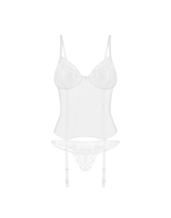 Alissium corset et string - Blancs