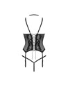 Alessya Corset et string noir