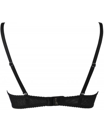 V-9841 Soutien gorge ouvert - Noir