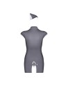 Stewardess Costume 3 pcs - Gris