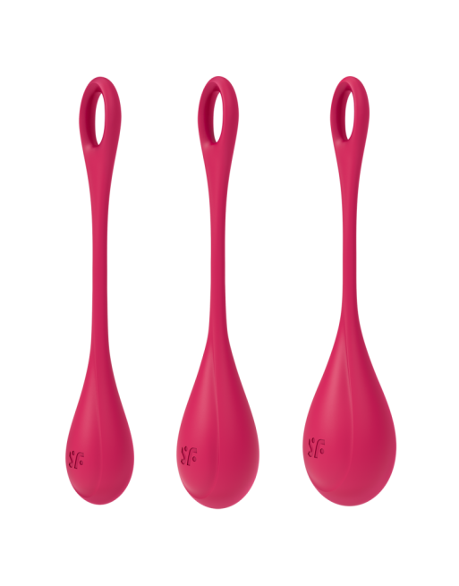 Boules de Geisha Satisfyer Yoni Power 1 - Set de 3 - Rouge