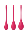 Boules de Geisha Satisfyer Yoni Power 1 - Set de 3 - Rouge