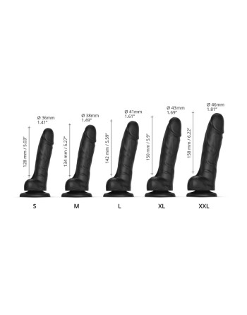 Sliding Skin - Dildo réaliste - Noir