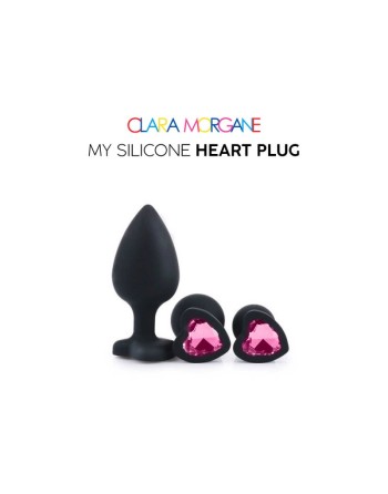 My Silicone Heart Plug - Gem rose