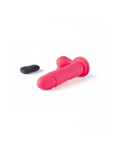 VIBROMASSEUR RÉALISTE R16 FLESH 16 CM AVEC TÉLÉCOMMANDE Rose