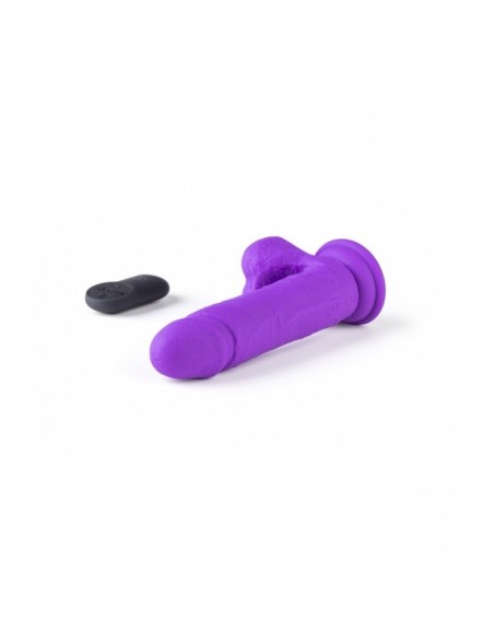 VIBROMASSEUR RÉALISTE R16 FLESH 16 CM AVEC TÉLÉCOMMANDE Violet