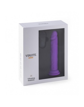 VIBROMASSEUR RÉALISTE R15 FLESH 16.5CM AVEC TÉLÉCOMMANDE violet