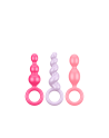 Plug anal Satisfyer Booty Call 3 pcs - Multicolor