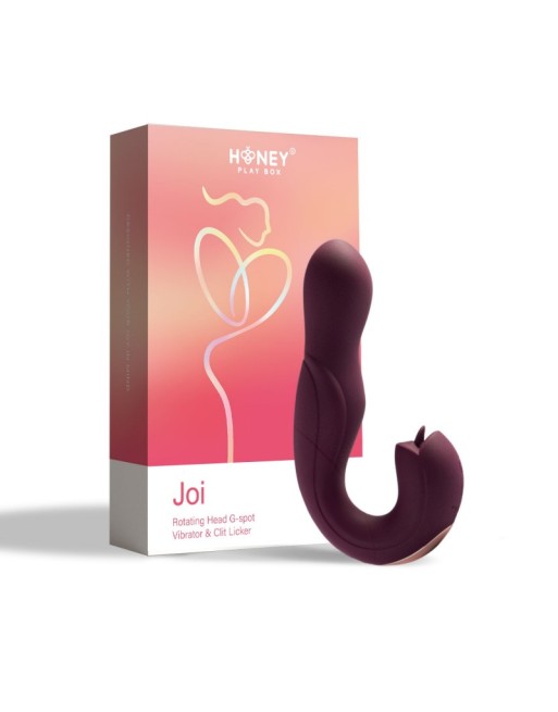 Joi - Vibromasseur tête rotative et stimulateur clitoridien - violet