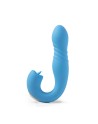 JOI THRUST bleu - Vibromasseur point G - lèche-clitoris - va et vient contrôlé par application