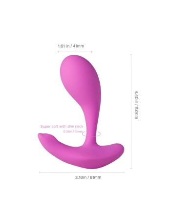 Oly - vibromasseur avec application pour le point G et le clitoris