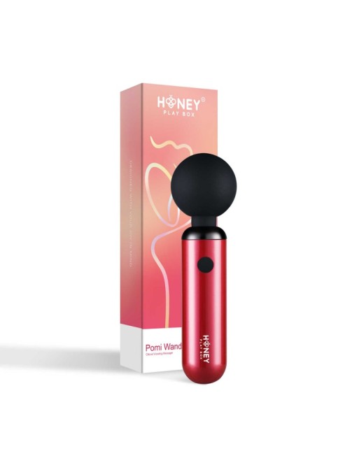 Pomi wand - Puissant mini vibromasseur - Rose et noir