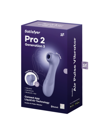 Pro 2 Génération 3 Air pluse Connect App et vibration - Lila Satisfyer