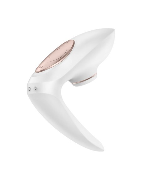 Stimulateur vibromasseur Satisfyer Pro 4 Couples - Blanc et Or rose