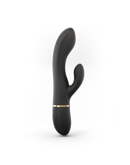 Vibromasseur Dorcel Glam Rabbit 21.8 cm - Noir et Or